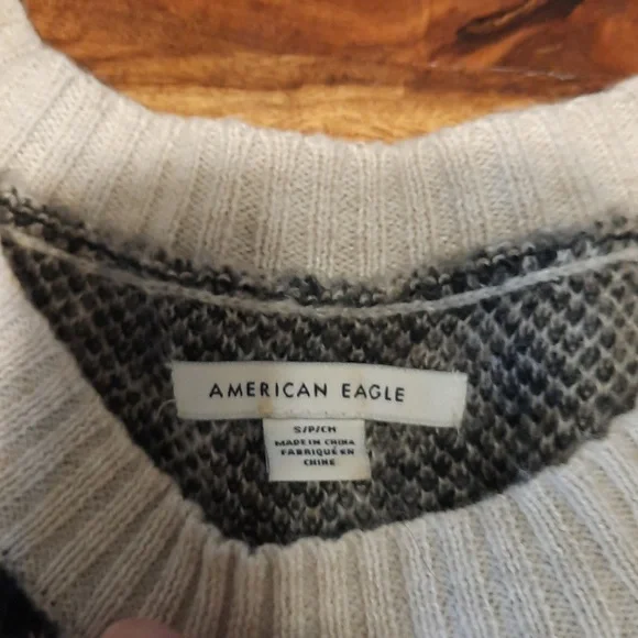 American Eagle Leopard Print Knit Sweater - Picture 2 of 2